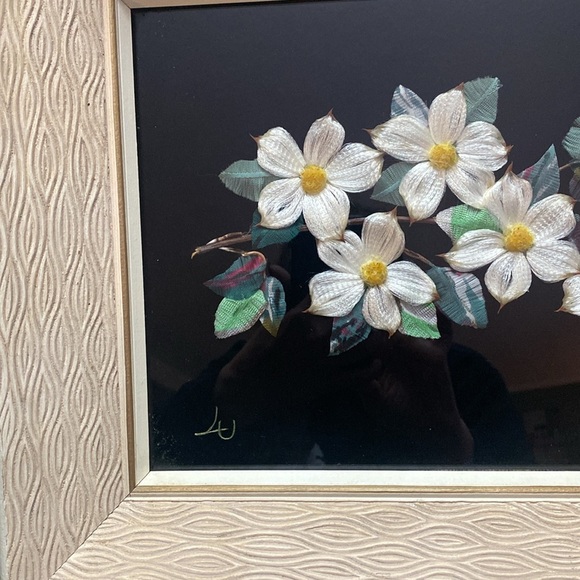 Vintage Floral Art Print in Textured Frame - Picture 13 of 16